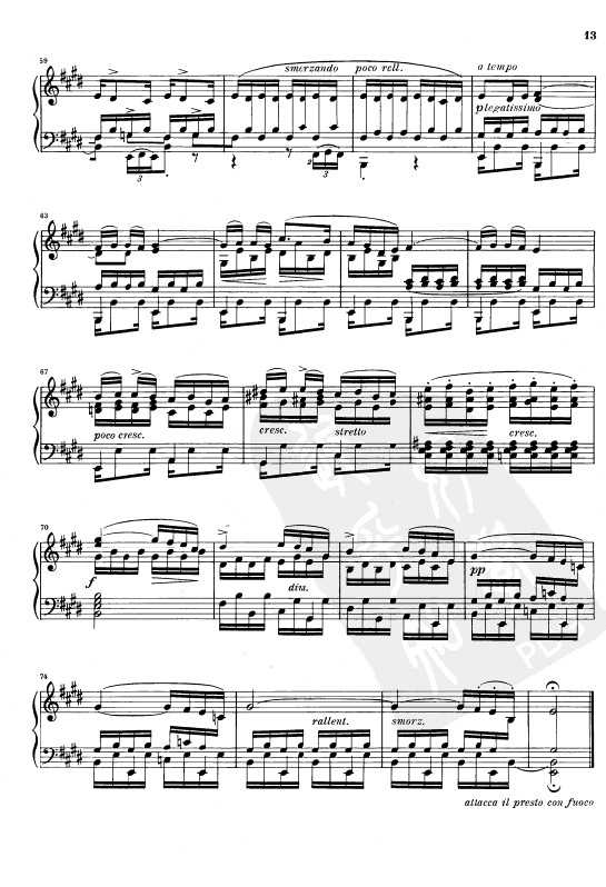钢琴乐谱下载 肖邦练习曲Opus 10 Nr.3