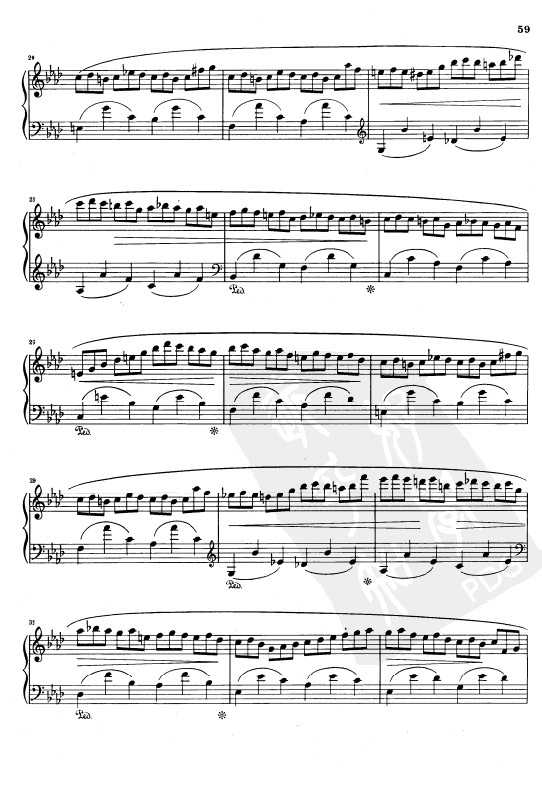 钢琴乐谱下载 肖邦练习曲Opus 25 Nr.2