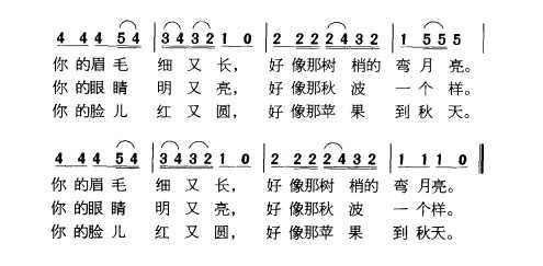 民族歌曲乐谱下载 掀起你的盖头来