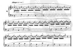 车尔尼钢琴练习曲849乐谱下载 第4首