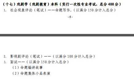 2018年云南艺术学院戏剧学（戏剧教育）本科考试科目及要求